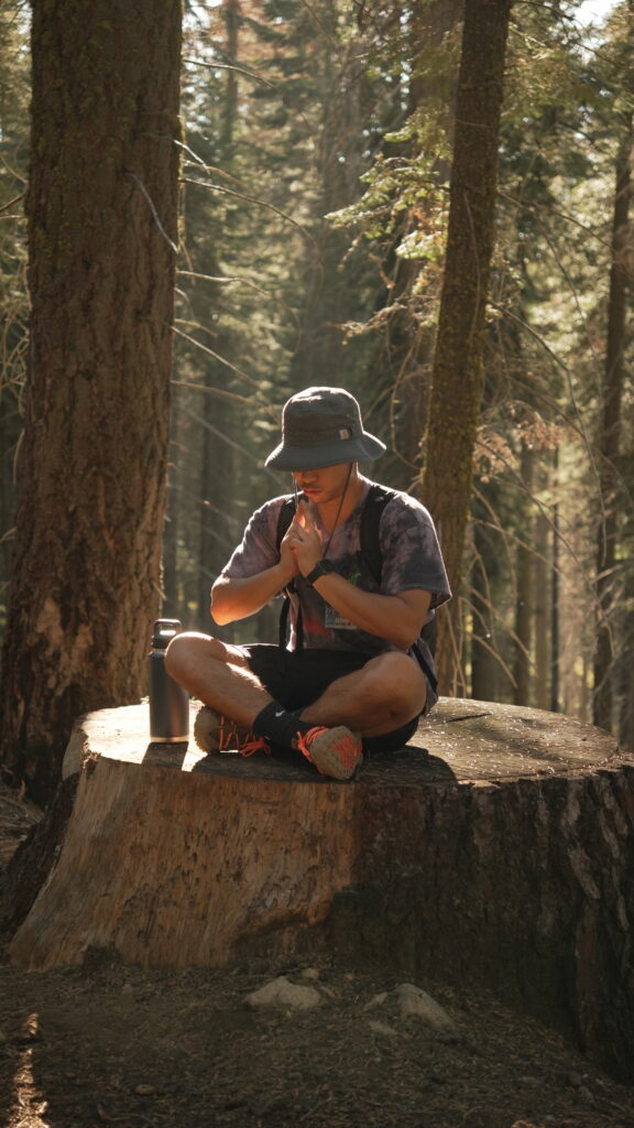 Hiking on the Lodgepole-Sherman Tree trail