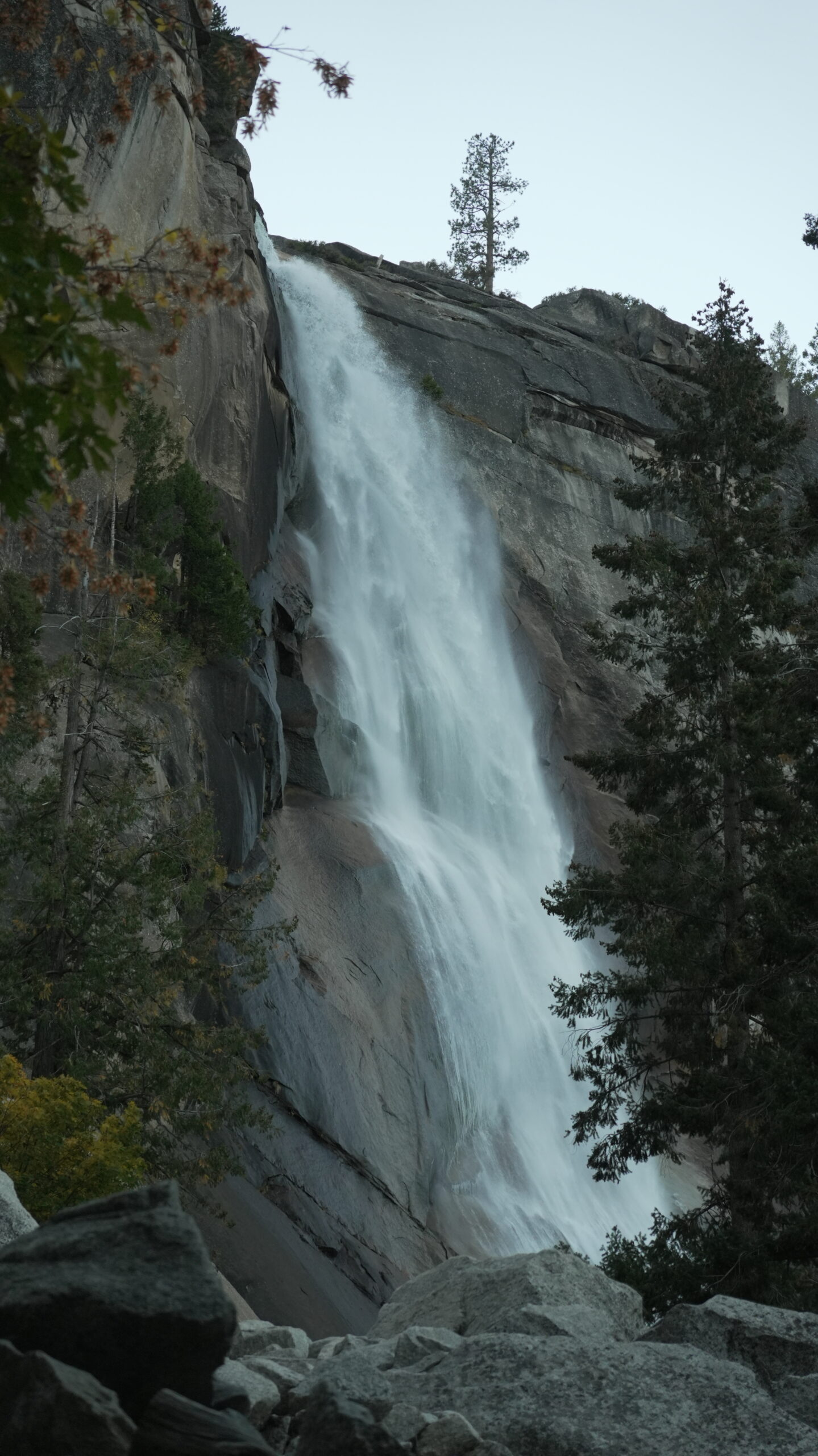 A picture of Nevada Falls on the Mist Trail