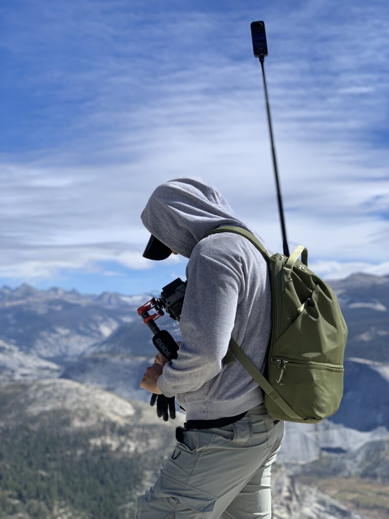 Preparing to ascend the Half Dome cables