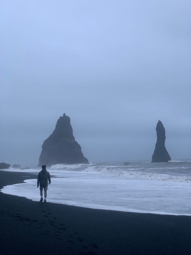 A cloudy evening at Reynisfjara Beach