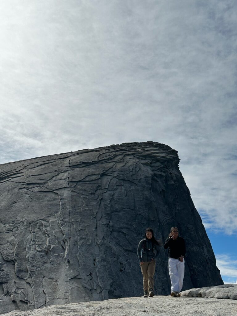 Half Dome on a cloudy day